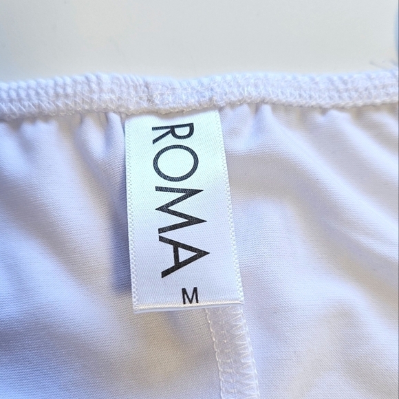 NEW Roma Sexy Wrapped Mini Bodycon Dress White Medium Yandy - Picture 3 of 5